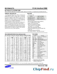 Datasheet M374S0823CT0-C1H manufacturer Samsung