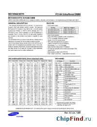 Datasheet M374S0823DTS-C1L manufacturer Samsung