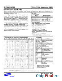 Datasheet M374S3323DTS-C7C manufacturer Samsung