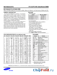 Datasheet M374S6453DTS-C7A manufacturer Samsung