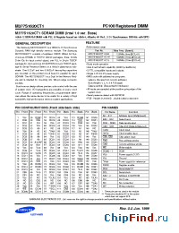 Datasheet M377S1620CT1-C1L manufacturer Samsung