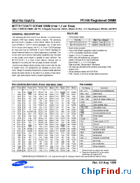 Datasheet M377S1723AT3 manufacturer Samsung