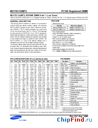Datasheet M377S1723MT3-C1L manufacturer Samsung