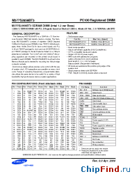 Datasheet M377S2858BT3-C1H manufacturer Samsung