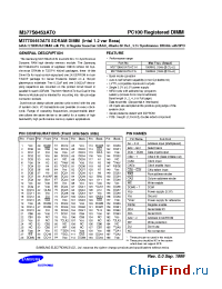 Datasheet M377S6453AT0 manufacturer Samsung