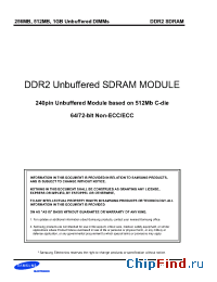 Datasheet M378T2953CZ0-CD5 manufacturer Samsung