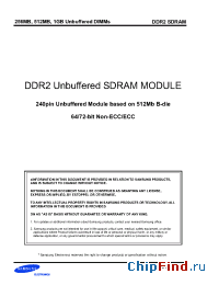 Datasheet M378T3354BG3-CD5 manufacturer Samsung