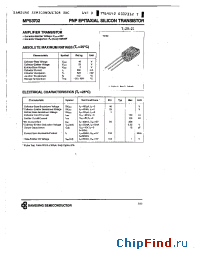 Datasheet MPS3702 manufacturer Samsung