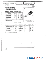Datasheet MPS6517 manufacturer Samsung