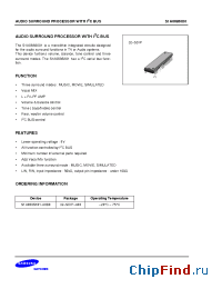 Datasheet S1A0686X01-A0B0 manufacturer Samsung