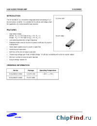 Datasheet S1A2206D01-H0B0 manufacturer Samsung