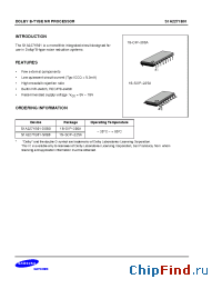 Datasheet S1A2271B01-D0B0 manufacturer Samsung