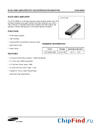 Datasheet S1D2140B03-D0B0 manufacturer Samsung