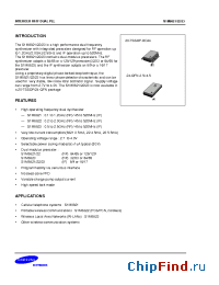 Datasheet S1M8821X01-R0T0 manufacturer Samsung