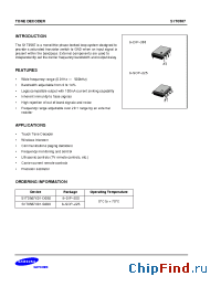 Datasheet S1T0567X01-D0B0 manufacturer Samsung