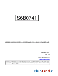 Datasheet S6B0741 manufacturer Samsung