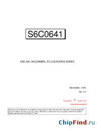 Datasheet S6C0641 manufacturer Samsung