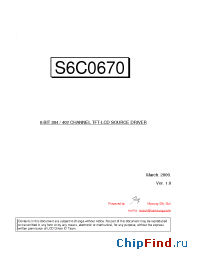 Datasheet S6C0670 manufacturer Samsung