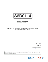 Datasheet S6D0114 manufacturer Samsung