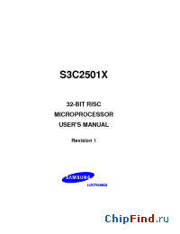 Datasheet UM_S3C2501X manufacturer Samsung