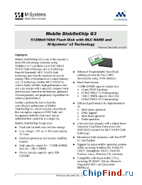 Datasheet MD4331-d1G-V3Q18-X manufacturer SanDisk