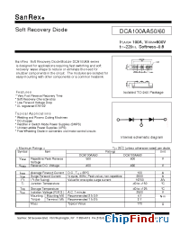 Datasheet DCA100AA50 manufacturer SanRex