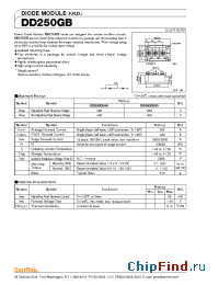 Datasheet DD250GB80 manufacturer SanRex