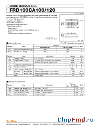 Datasheet FRD100CA120 manufacturer SanRex