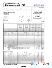Datasheet PD110F120 manufacturer SanRex