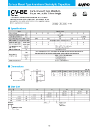 Datasheet 10CV10BE manufacturer Sanyo
