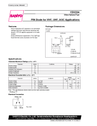 Datasheet 1SV234 manufacturer Sanyo
