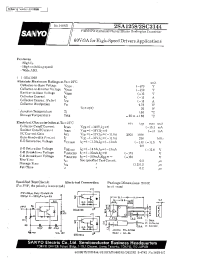 Datasheet 2SA1258 manufacturer Sanyo