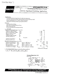 Datasheet 2SA1469 manufacturer Sanyo