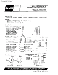 Datasheet 2SA1518 manufacturer Sanyo