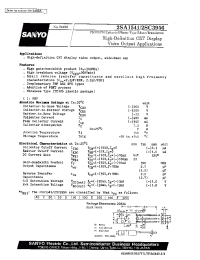 Datasheet 2SA1541 manufacturer Sanyo