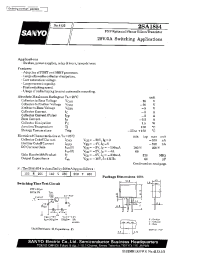 Datasheet 2SA1854 manufacturer Sanyo