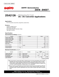 Datasheet 2SA2126 manufacturer Sanyo