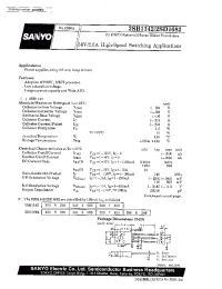 Datasheet 2SB1142 manufacturer Sanyo