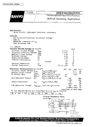 Datasheet 2SB1168 manufacturer Sanyo