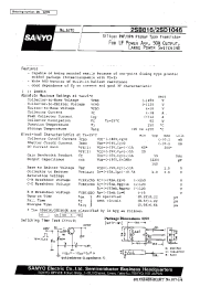 Datasheet 2SB816 manufacturer Sanyo