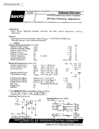 Datasheet 2SB828 manufacturer Sanyo