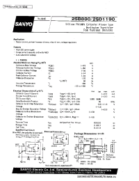 Datasheet 2SB880 manufacturer Sanyo