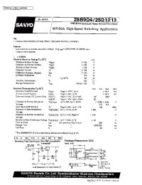 Datasheet 2SB904 manufacturer Sanyo
