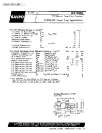 Datasheet 2SC2078 manufacturer Sanyo