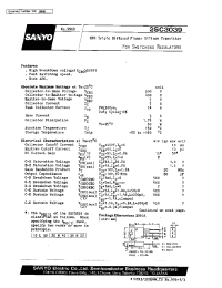 Datasheet 2SC3039 manufacturer Sanyo