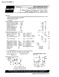 Datasheet 2SC3143 manufacturer Sanyo
