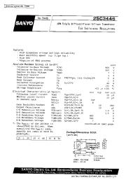 Datasheet 2SC3446 manufacturer Sanyo