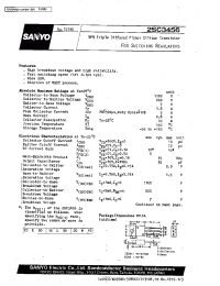 Datasheet 2SC3456 manufacturer Sanyo