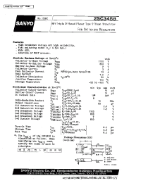 Datasheet 2SC3458 manufacturer Sanyo