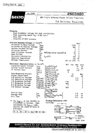 Datasheet 2SC3460 manufacturer Sanyo